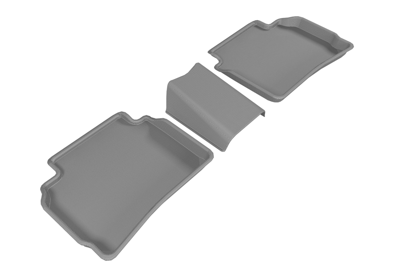 Chevrolet Malibu Floor Mat - Rear - 3D MAXpider - Kagu - Gray - `16-`20